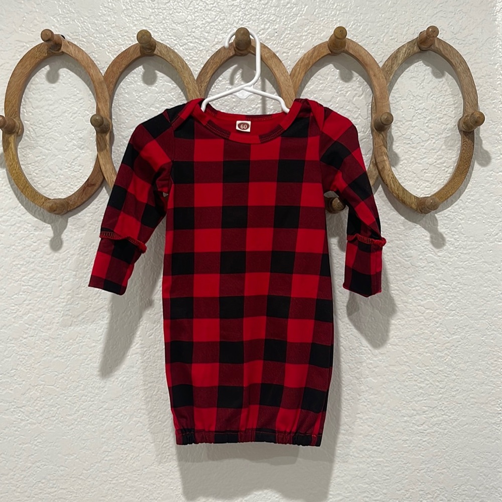 Baby Plaid Gown